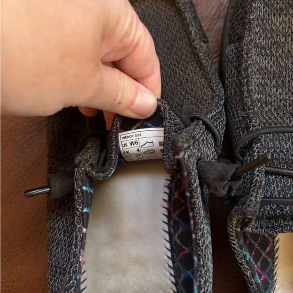 Boys Hey Dude Wendy Sox black size 6m - Picture 2 of 5